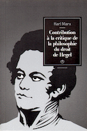 Contribution à la critique de la philosophie du droit de Hegel